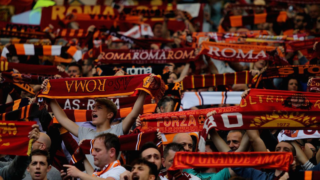 Suporterii români au fost prezenți la AS Roma - Real Madrid. Mesajul afișat. FOTO 