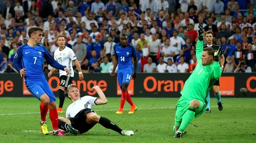 LIVE BLOG | Portugalia – Franța e marea finală de la EURO 2016! Griezmann a sclipit în semifinala cu Germania, scor 2-0, și e golgheterul turneului final
