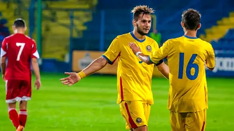 Naționala de tineret a României a debutat cu dreptul în preliminariile Euro 2017.** Jucătorii lui Dulca au câștigat la scor de neprezentare cu Armenia