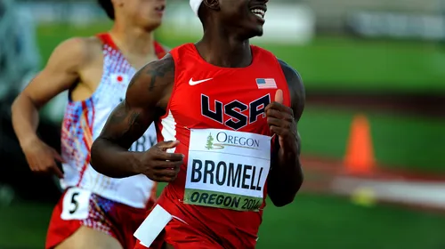 Rețineți numele ultimei minuni a Statelor Unite: Trayvon Bromell! La 19 ani, atletul american a alergat 9,84 la 100 de metri. La vârsta lui, nici Bolt nu scotea un asemenea timp