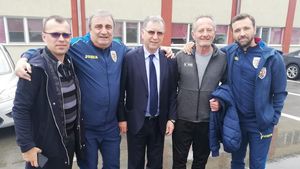 FOTO | Vizită din partea UEFA la baza FCSB-ului, la inițiativa FRF