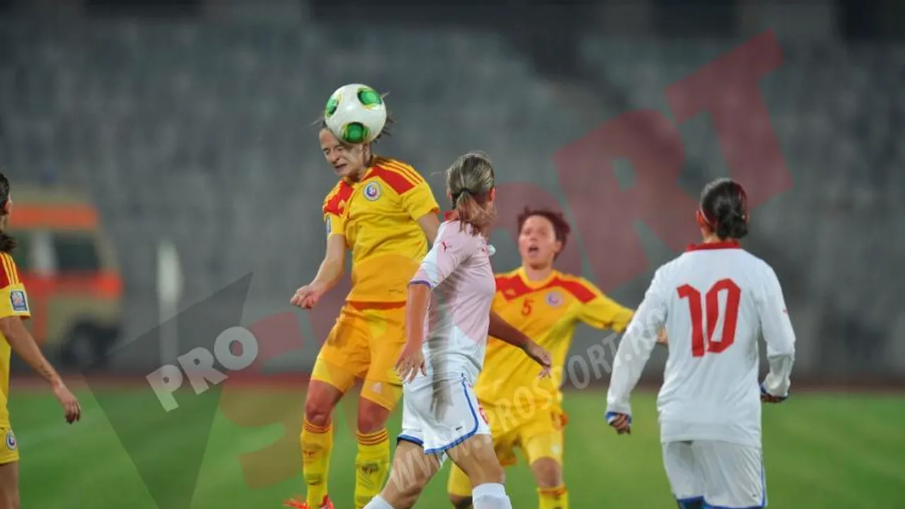 România - Cehia, scor 0-0, în preliminariile CM FIFA 2015 la fotbal feminin