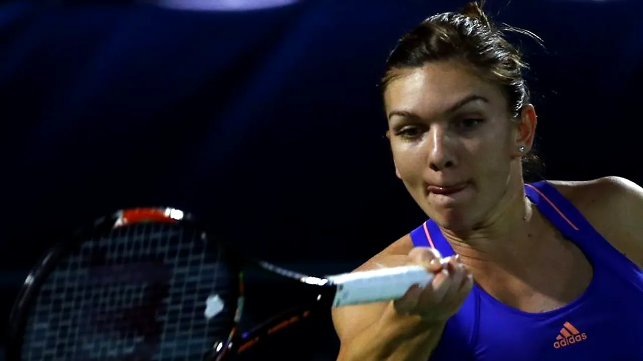 Victorie în thriller | Simona Halep, emoții nebune într-o luptă dublă cu Makarova și cu propriul serviciu în sferturi, la Dubai