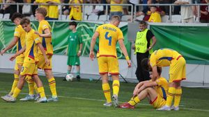 România - Danemarca 3-0, în Grupa A de la EURO 2025. „Tricolorii” U19 se califică în semifinale, unde întâlnesc Olanda