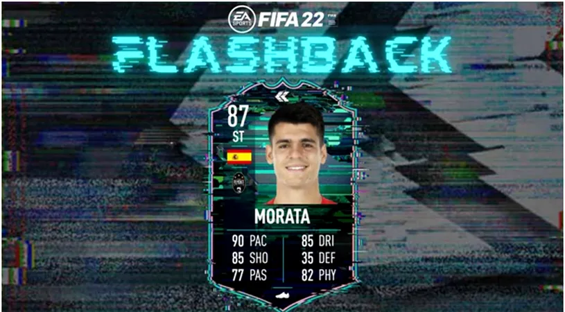 Varianta Flashback din FIFA 22 a atacantului Alvaro Morata a primit o serie excelentă de atribute din partea EA Sports. Cum îl poți obține