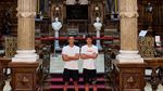 David Popovici și Pan Zhanle, în vizită la Castelul Peleș! Imagini inedite cu cei doi campioni