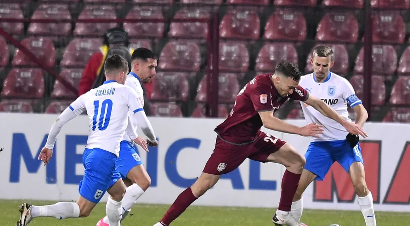 CFR Cluj - Universitatea Craiova 0-0. Egalul care a mulțumit pe toată lumea! Faza controversată care a dinamitat finalul partidei