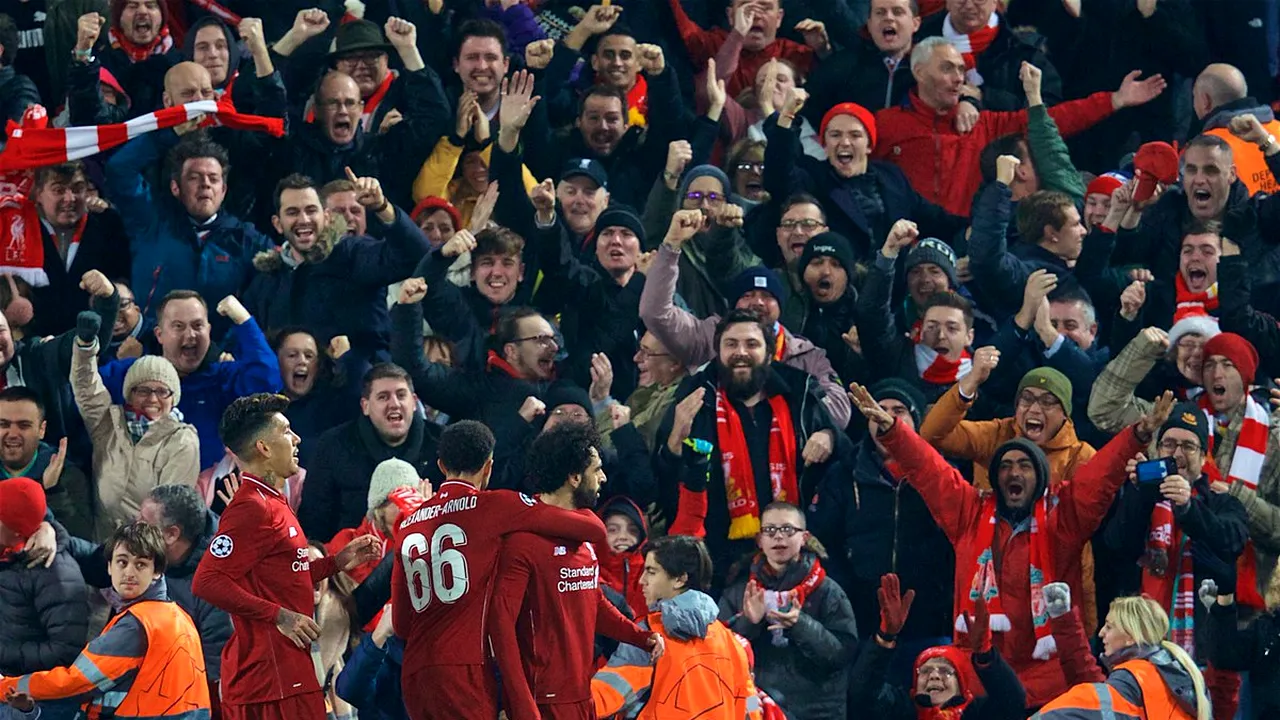 A venit primăvara pe Anfield! Salah o duce pe Liverpool în optimile Ligii Campionilor după un meci interzis cardiacilor. Cronica partidei