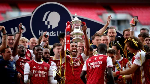 Arsenal a câștigat finala Cupei Angliei! „Tunarii” s-au impus în fața lui Chelsea și prind un loc în Europa League. Aubameyang a spart trofeul sub privirile colegilor | VIDEO
