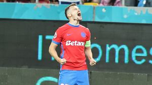 Olaru a amenințat că se lasă de fotbal când Becali i-a cerut să schimbe postul, iar Lăcătuș e de partea jucătorului: „Nu e rău asta!”