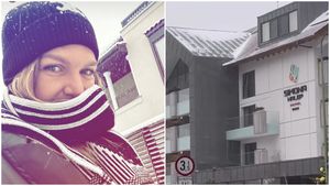 Ce au făcut angajații hotelului Simonei Halep când a început să ningă viscolit în Poiana Brașov, chiar înainte de startul sejurului de Revelion. VIDEO