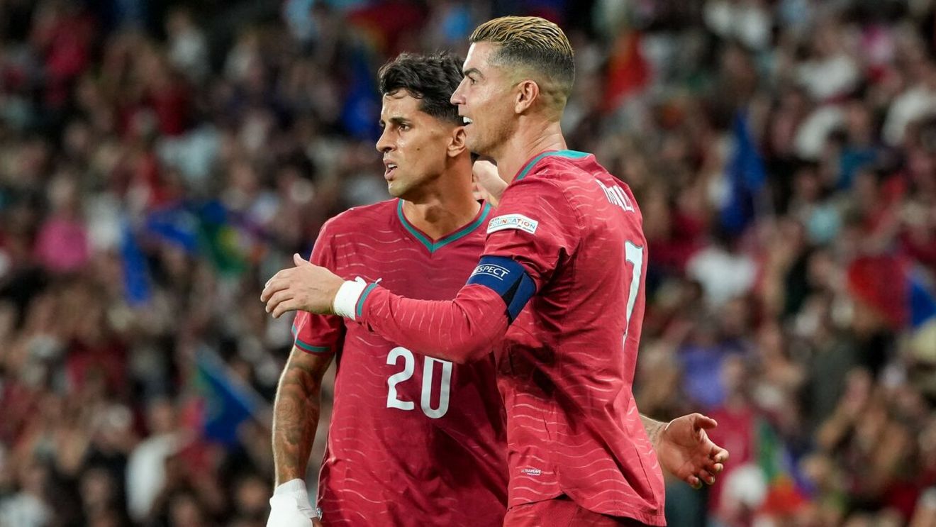 Cum l-a numit Cancelo pe Cristiano Ronaldo după ce starul Barcelonei a dat golul serii în Liga Națiunilor