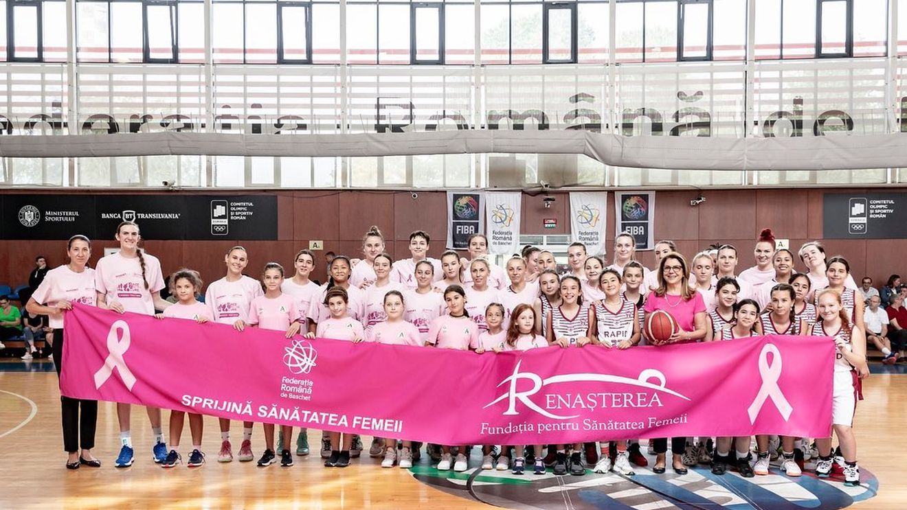 A început noul sezon de baschet feminin sub influența culorii roz! Care e semnificația și ce rezultate au fost în prima etapă