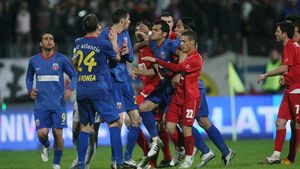 Steliștii și dinamoviștii s-au încăierat la finalul meciului! COMENTEAZĂ‚ AICI!