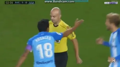 VIDEO | BarÃ§a a deschis scorul dintr-o eroare flagrantă de arbitraj în meciul cu Malaga! Reacția fanilor nu s-a lăsat așteptată: 