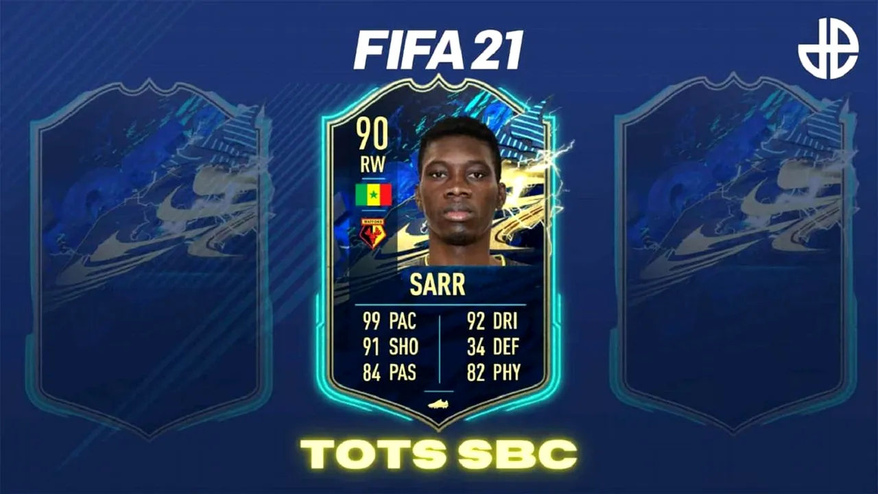 Isamila Sarr în FIFA 21! Cerințe SBC, recompense + recenzia completă a cardului