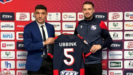 Desley Ubbink a surprins încă de la prezentare: ”Venirea la FC Bihor e un pas în față!” Claudiu Keșeru, informații despre contractul olandezului plecat de la Corvinul după meciurile europene