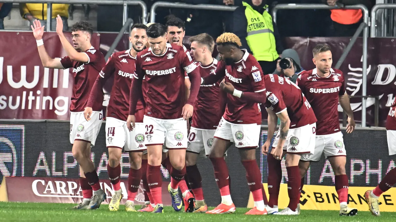 Rapid București - Farul Constanța 5-0, în a 13-a etapă a din Superliga. Prima victorie pe teren propriu în acest sezon pentru echipa lui Marius Șumudică