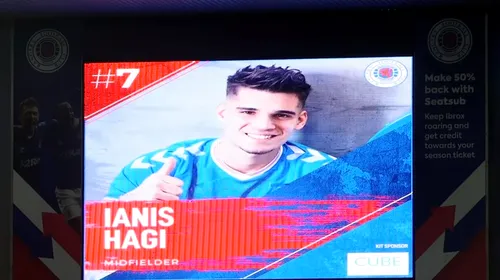 Imagini fantastice de la Glasgow! „Când Hagi lovește!” Scoțienii au realizat un trailer cu meciul care l-a transformat pe Ianis într-un idol | VIDEO