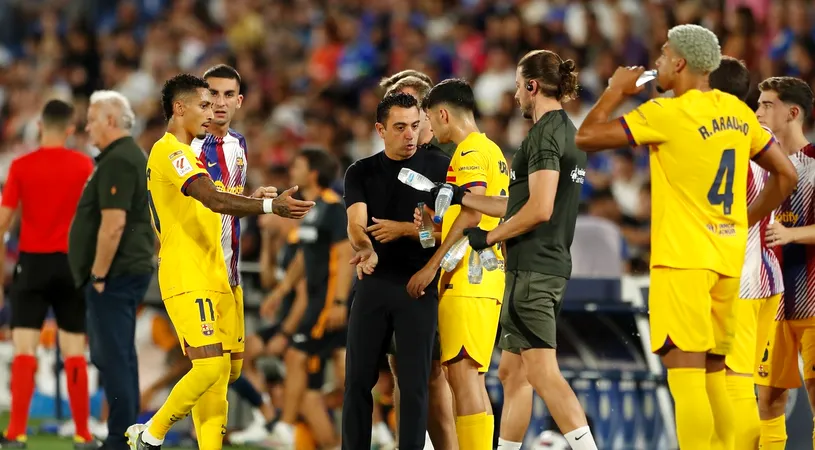 O nouă veste proastă pentru Barcelona! Xavi și Raphinha și-au aflat „sentințele”, după eliminările din meciul cu Getafe