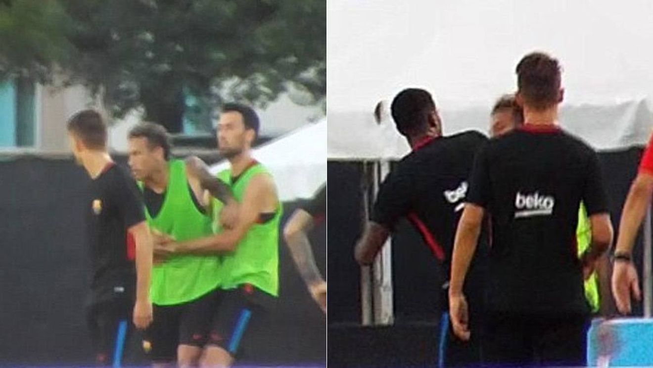 VIDEO | Scandal monstru la Barcelona! Neymar a sărit să-și bată un coechipier
