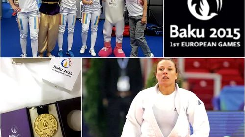 Jocurile Europene de la Baku: România, locul 17 în clasamentul final pe medalii. La scrimă, suntem a doua națiune