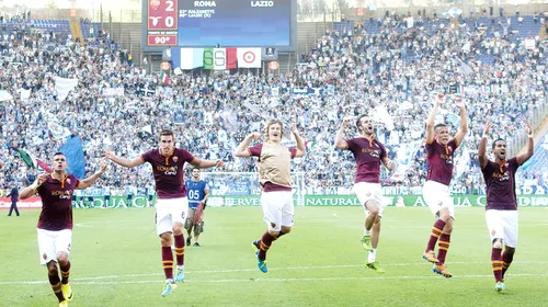Roma, de neoprit! Elevii lui Rudi Garcia au câștigat derby-ul cu <i class='ep-highlight'>Lazio</i>, scor 2-0