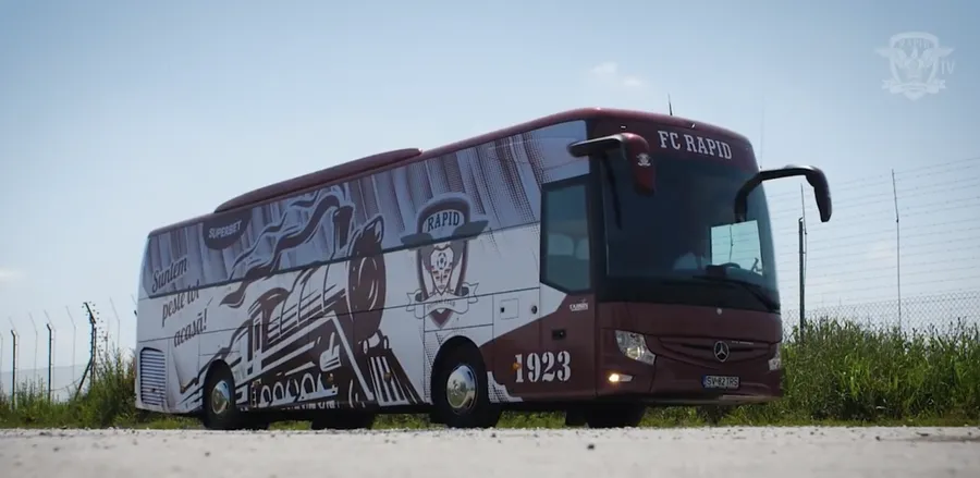Autocar Rapid. sursă foto: facebook FC Rapid 1923