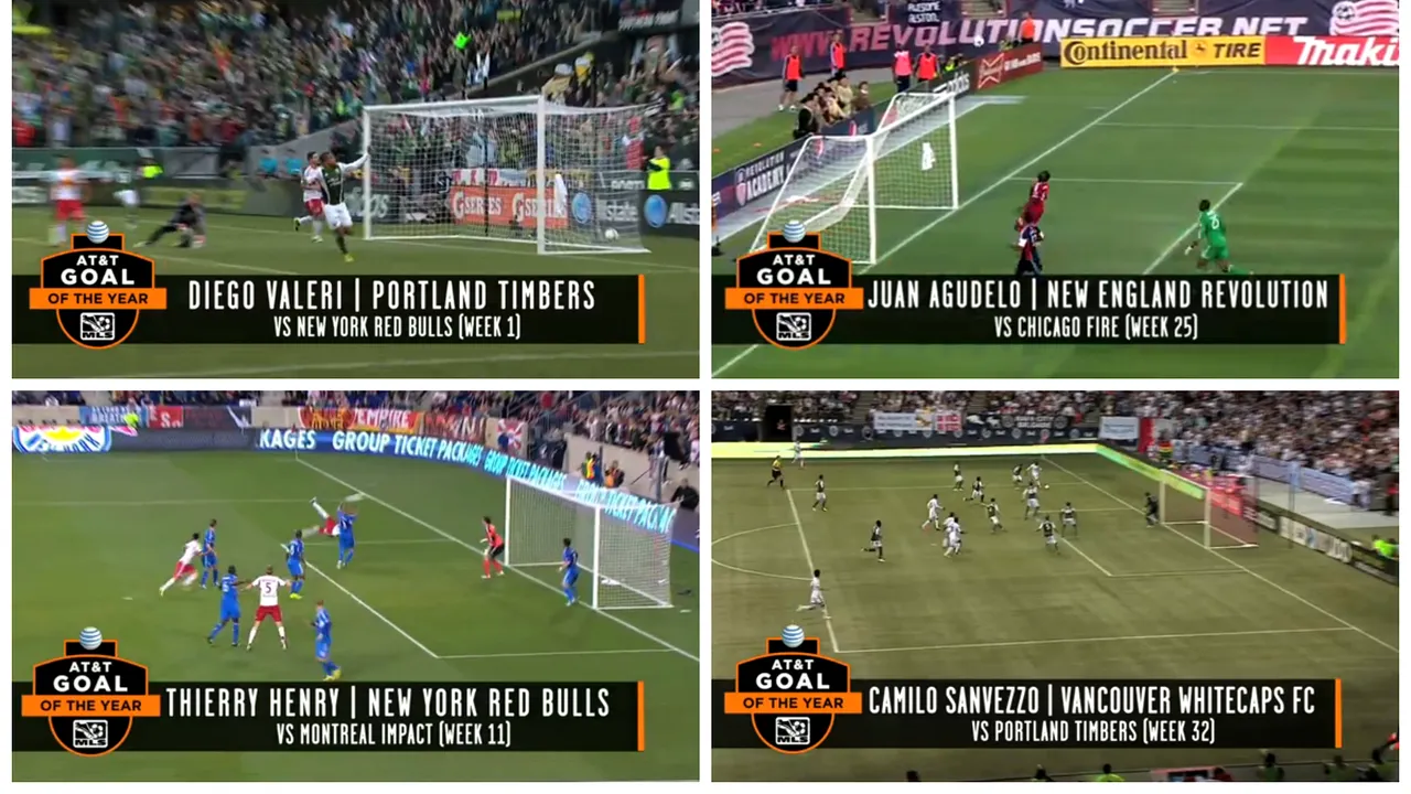 VIDEO - S-a stabilit golul sezonului în MLS! Vezi reușitele nominalizate și câștigătorul trofeului