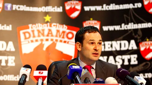 „Locul cinci nu ar fi o catastrofă!”** Negoiță anunță noul sistem de salarizare de la Dinamo