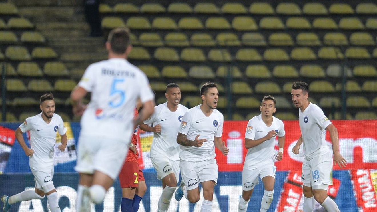 Viitorul - Gaz Metan 4-1. Echipa "Regelui" s-a dezlănțuit! Iancu de două ori, Țîru și Rivaldinho au marcat