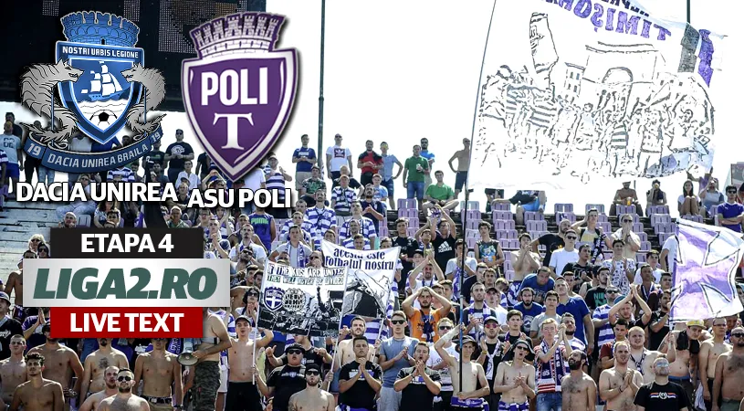 Dacia Unirea - ASU Poli 4-1.** Șah-mat în repriza a doua pentru timișoreni