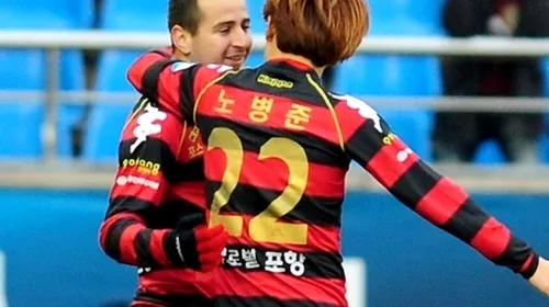 Zicu înscrie gol după gol în Coreea: atacantul a ajuns la cota 6 în 8 partide