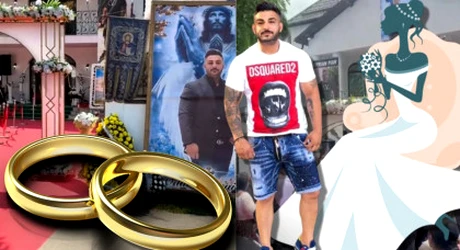 Nuntă înainte de înmormântare. Soția i-a pus verigheta pe deget lui Ciprian Pian și s-a căsătorit cu el în timpul priveghiului. A fost chemat și preotul să oficializeze cununia