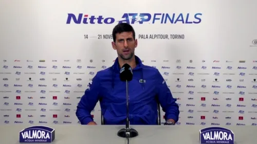 Novak Djokovic, răvășit după victoria de la Turneul Campionilor: „Sunt șocat! E groaznic!”