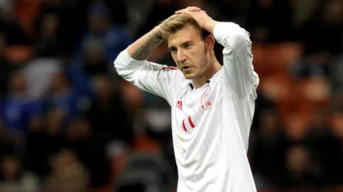 Bendtner a fost suspendat șase luni din echipa Danemarcei!** „Îmi cer scuze fanilor!”