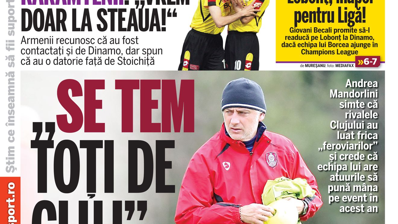 Mandorlini: "Suntem tari, ne invidiază!"