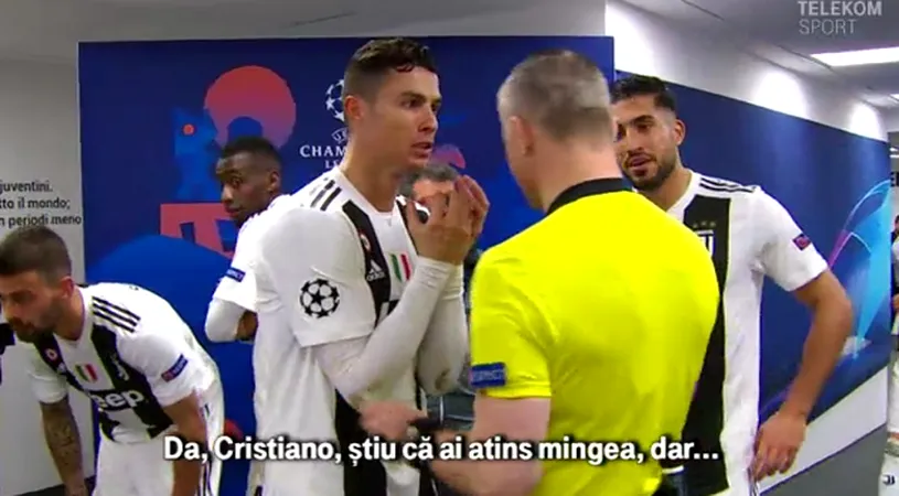 Dialog inedit între Cristiano Ronaldo și arbitrul Bjorn Kuipers: 