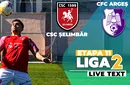 CSC Şelimbăr – Campionii FC Argeş se joacă de la ora 16:00, în debutul etapei 11 a Ligii 2. Situația celor două echipe în clasament s-a modificat diferit în urma excluderii Viitorului Pandurii