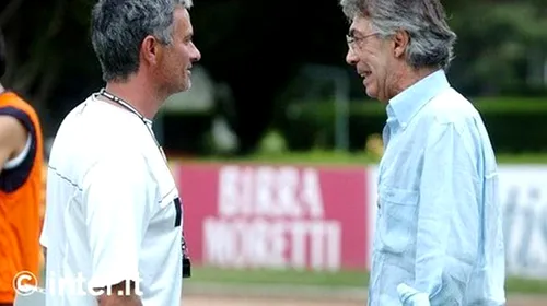 Probleme în Paradis! Vezi ce-i reproșează Moratti lui Mourinho