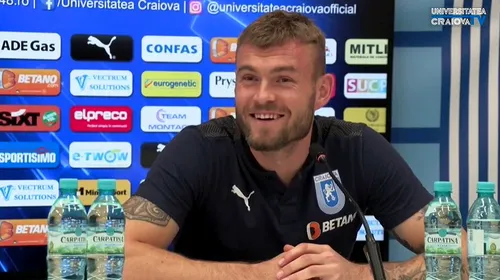 Alexandru Crețu, încântat că a plecat de la FCSB la Universitatea Craiova: „Am luat cea mai bună decizie!”
