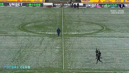 Imagini deplorabile cu stadionul Dinamo! Cum arată gazonul înaintea meciului cu Chindia Târgoviște | FOTO