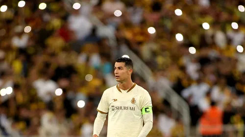 Mesajul lui Cristiano Ronaldo după ce a suferit primul eșec în campionat la Al Nassr