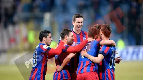Steaua – „U” Cluj 2-0. Adi Popa și Szukala au adus victoria, trupa lui Reghe se detașează de Astra. Keșeru, la primul „assist”