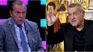 Gigi Becali și Helmut Duckadam au ratat „la mustață” un scandal, la televizor. „La FCSB au luat 300.000 de euro fotbaliști care nu-mi ajung la degetul mic. Și nervii mei au o limită”