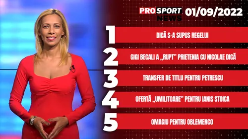 ProSport News | Dică s-a supus Regelui! Gigi Becali a „rupt” prietenia cu antrenorul FCSB! Cele mai noi știri din sport | VIDEO