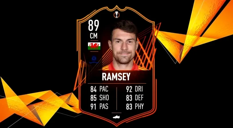 Aaron Ramsey în FIFA 22! Cardul RTTF al mijlocașului vine cu atribute echilibrate