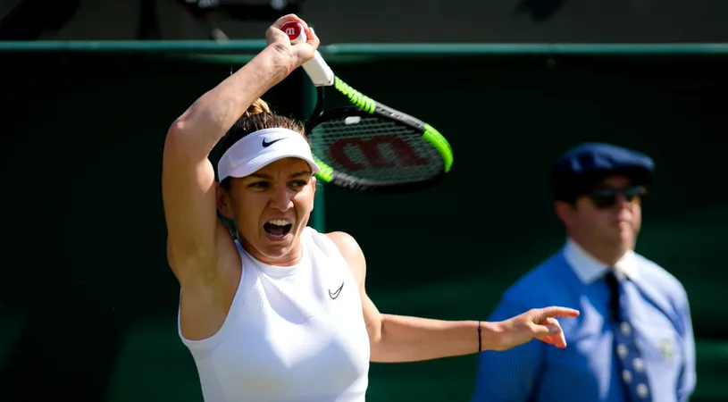 Wimbledon 2019 | Uluitor! Simona Halep a greșit ca o începătoare: a făcut trei duble greșeli la rând, dar s-a redresat și a câștigat un game important