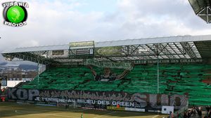 FOTO SPECTACULOS** "Îngerii verzi" i-au dat aripi lui Bănel! Fanii lui St. Etienne au făcut senzație în tribune