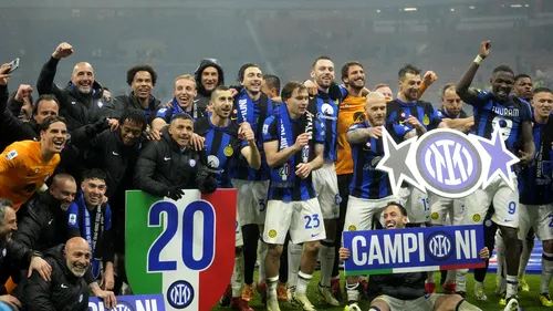 S-a aflat a doua campioană în ligile de top ale Europei, după ce trei jucători au fost eliminați! Simone Inzaghi este „arhitectul”. Cum a reușit Inter să pună mâna în stil de mare echipă pe titlul cu numărul 20. Scenariul de coșmar pentru AC Milan a devenit realitate